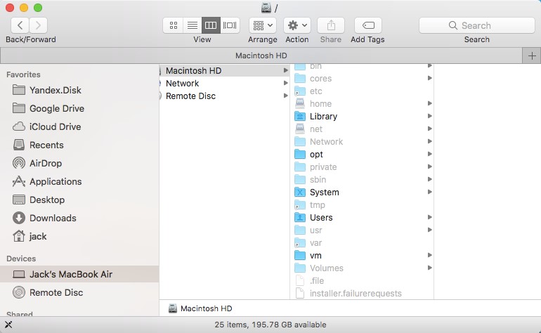 get a folder for your usb on a mac